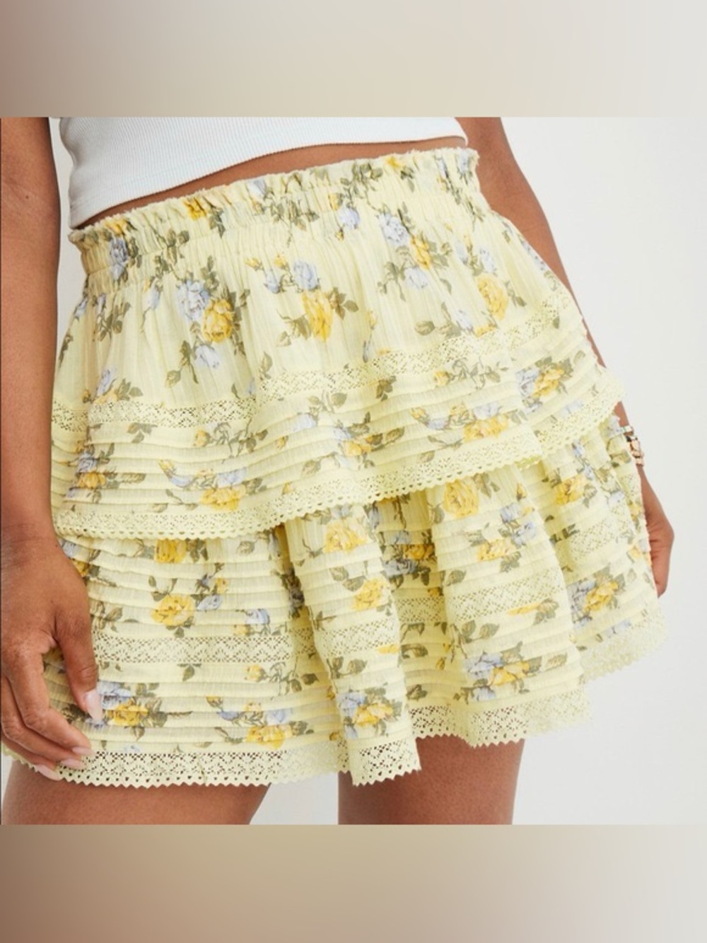 Rock 'n' Ruffle Printed Mini Skirt